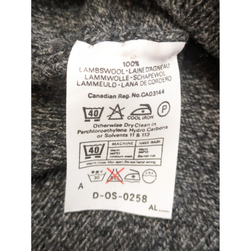 Vintage Jaeger Sweaterβ Men's L Lambswool Gray Argyle V-Neck Scotland Warm - Picture 4 of 11